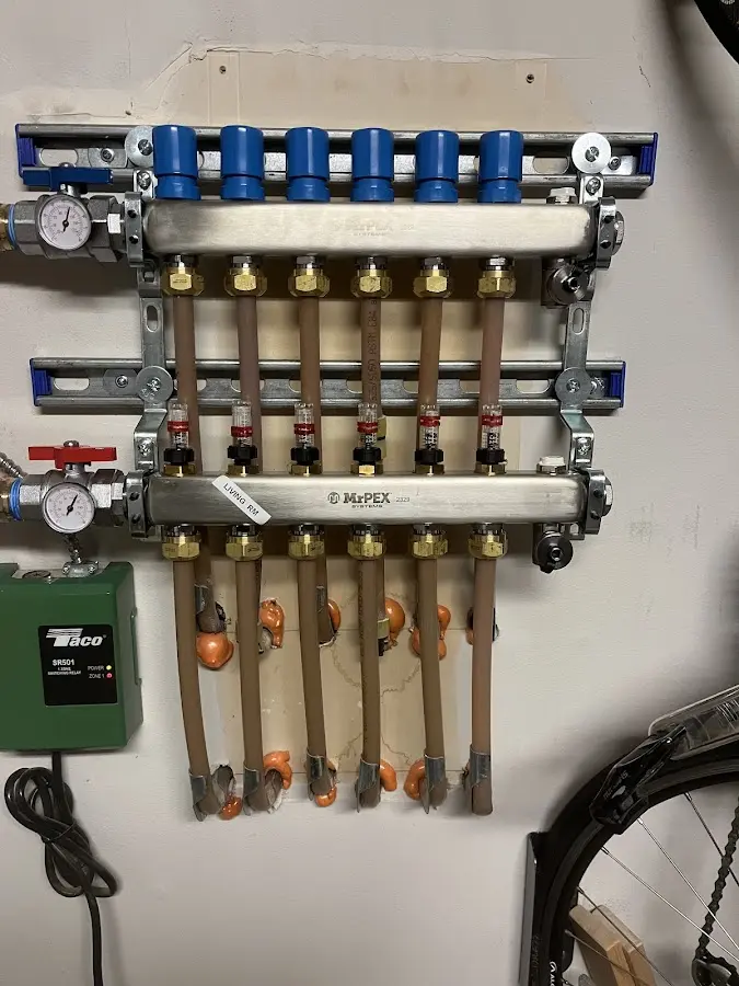 Plumber performing Leak Detection at a residential property in Bernardsville